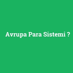 Avrupa Para Sistemi