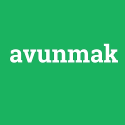 avunmak