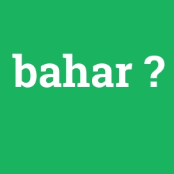 bahar