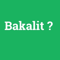 Bakalit