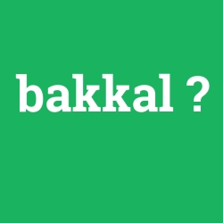 bakkal