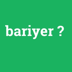 bariyer foto galeri
