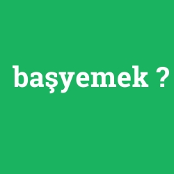 başyemek