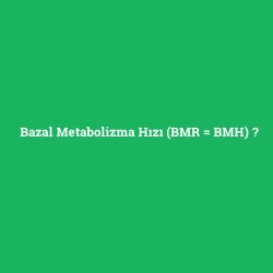 Bazal Metabolizma Hızı (BMR = BMH)