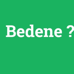 Bedene foto galeri