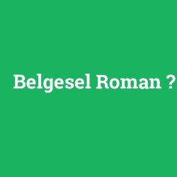 Belgesel Roman