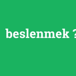 beslenmek