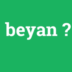 beyan