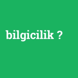 bilgicilik
