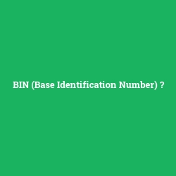 BIN (Base Identification Number) foto galeri