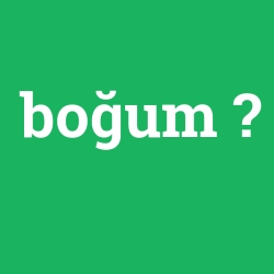 boğum