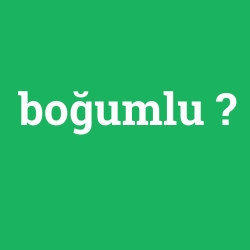 boğumlu