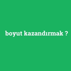 boyut kazandırmak