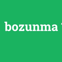 bozunma