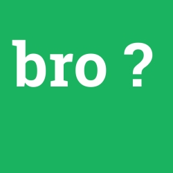 bro, bro nedir ,bro ne demek