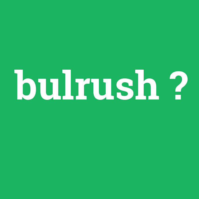 bulrush, bulrush nedir ,bulrush ne demek