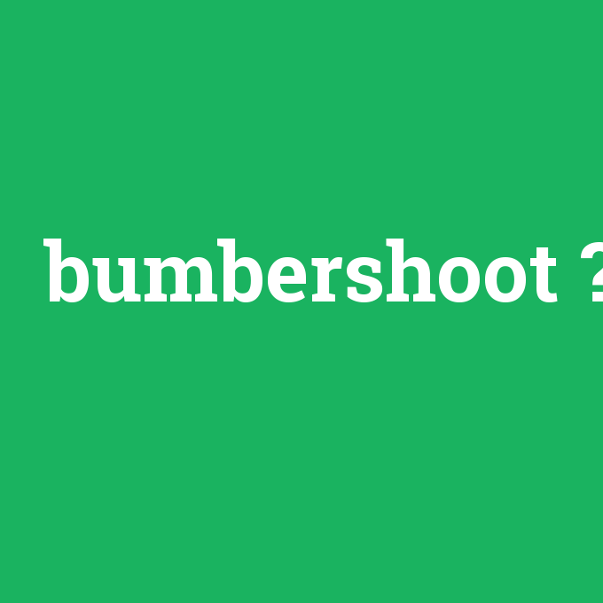 bumbershoot, bumbershoot nedir ,bumbershoot ne demek