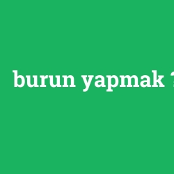 burun yapmak