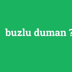 buzlu duman