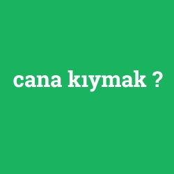 cana kıymak