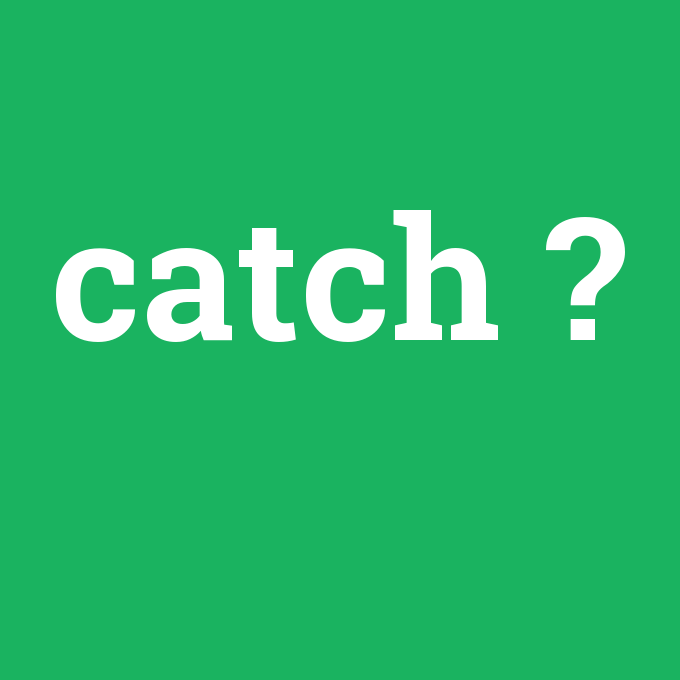catch, catch nedir ,catch ne demek