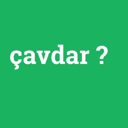 çavdar