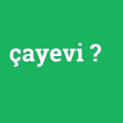 çayevi
