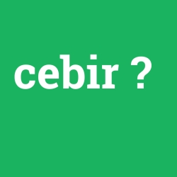 cebir