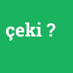 çeki