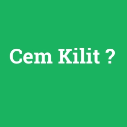 Cem Kilit