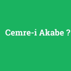 Cemre-i Akabe foto galeri
