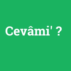 Cevâmi'