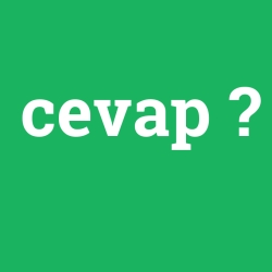 cevap