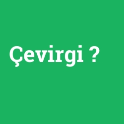 Çevirgi