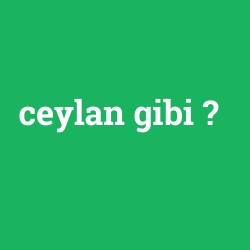 ceylan gibi