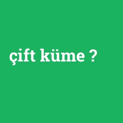 çift küme