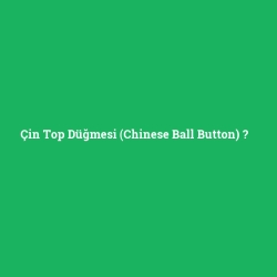 Çin Top Düğmesi (Chinese Ball Button)