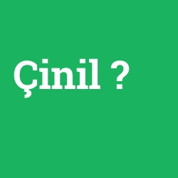 Çinil