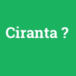 Ciranta foto galeri