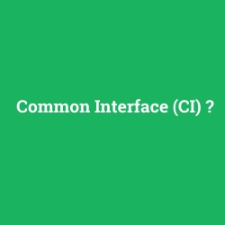 Common Interface (CI)