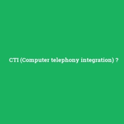CTI (Computer telephony integration)