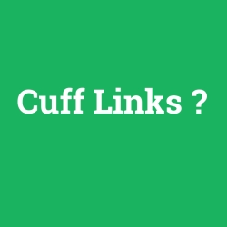 Cuff Links foto galeri