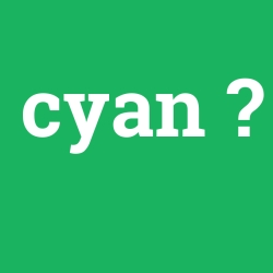 Cyan foto galeri