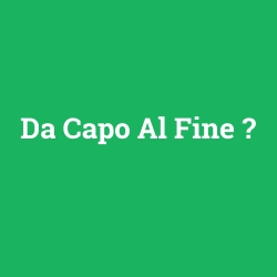 Da Capo Al Fine foto galeri