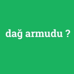 dağ armudu
