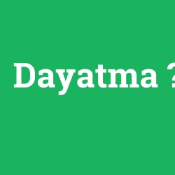 Dayatma