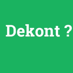 Dekont