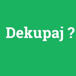 Dekupaj