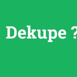 Dekupe foto galeri