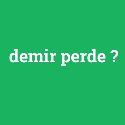 demir perde foto galeri